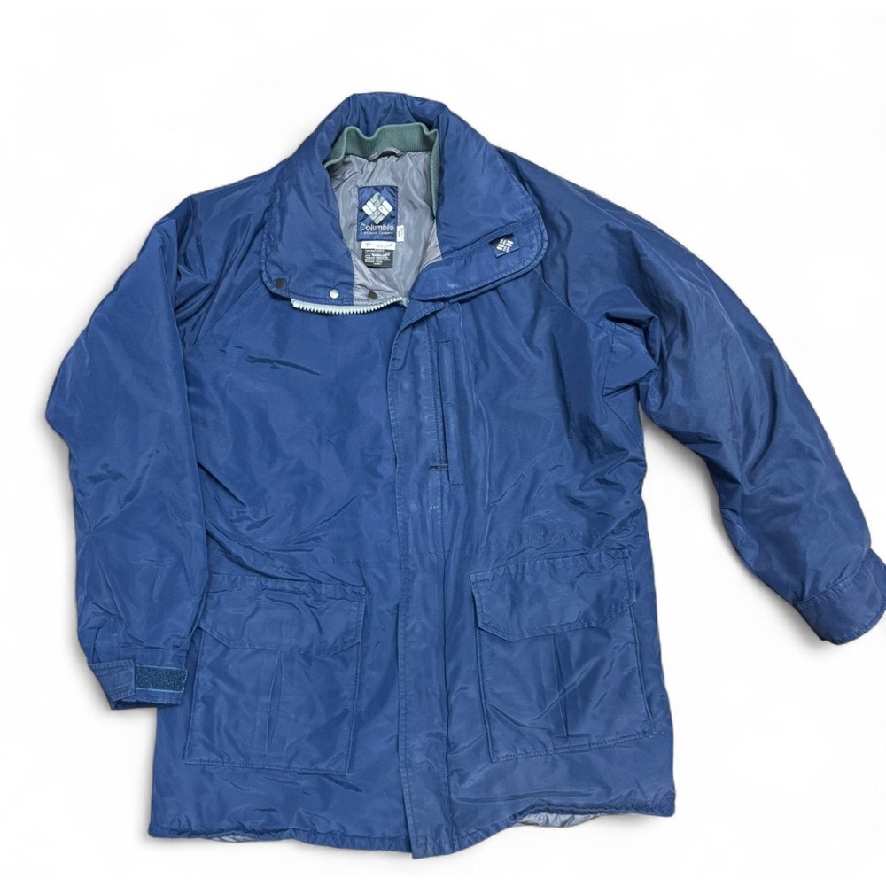 Vintage Columbia Sportswear Blue Thinsulate Jacket Men's L 80s 90s Outdoor Parka
